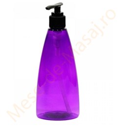 Recipient cu pompita pentru ulei de masaj 250 ml.