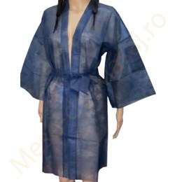 Kimono de unica folosinta albastru.