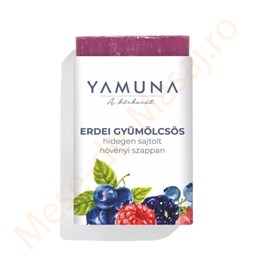 Sapun vegetal presat la rece cu fructe de padure Yamuna 110 gr.