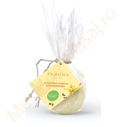 Bila bomba de baie efervescenti cu vanilie Yamuna 95 gr.
